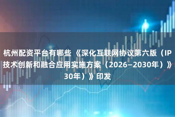 杭州配资平台有哪些 《深化互联网协议第六版（IPv6）技术创新和融合应用实施方案（2026—2030年）》印发